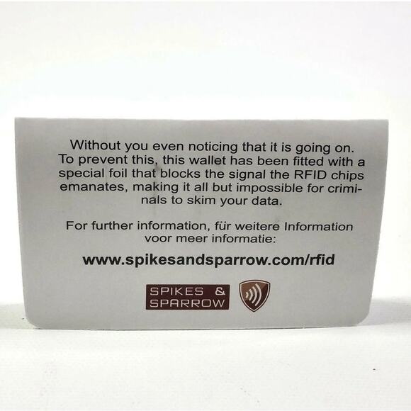 Spikes & Sparrow Wristlet Zip Wallet Dark Brown Leather Aspen RFID Protected - Picture 12 of 13